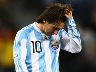 Imbangi Bolivia, Messi Frustasi