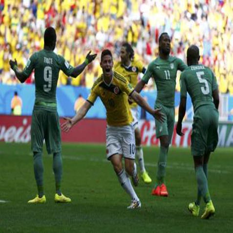 Ini Dia Video Gol: Kolombia 2-1 Pantai Gading (Piala Dunia 2014)