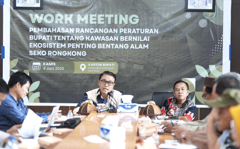 Perkuat Perlindungan Lingkungan, Pemkab Luwu Utara Bahas Lanjutan Ranperbup KBEP Seko-Rongkong
